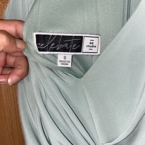 Bridesmaid dress David’s bridal *Dusty sage* alteration to the bottom 1 inch. - Picture 2 of 7